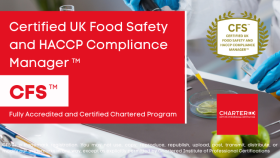 Certified UK Food Safety and HACCP Compliance Manager (CFS™)